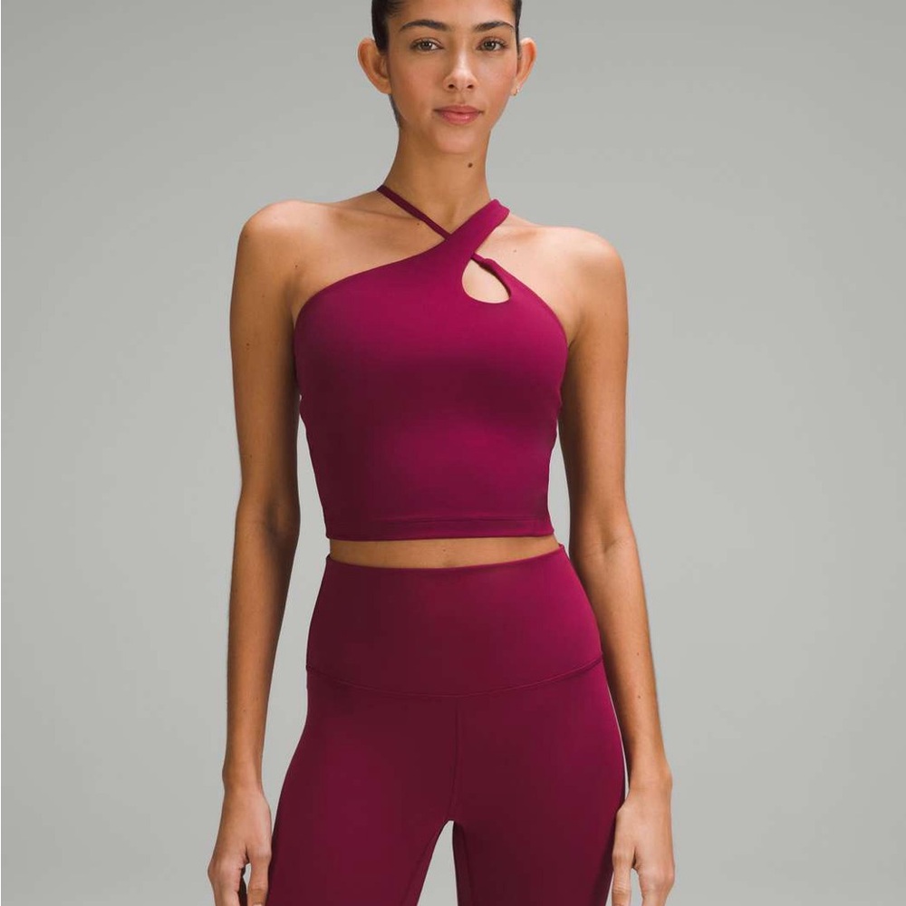 lululemon athletica Magenta Cross-Strap Crop Top